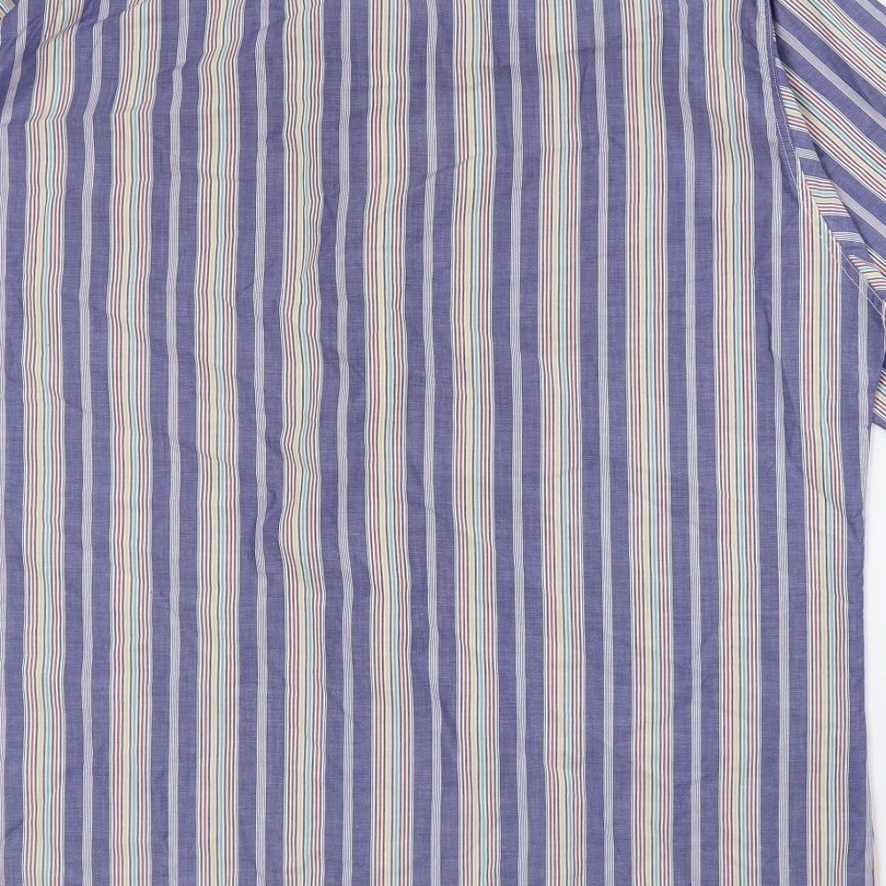 Mens UK Size 41 Marks and Spencer Multicoloured  Button-Up Short Sleeve Casual S