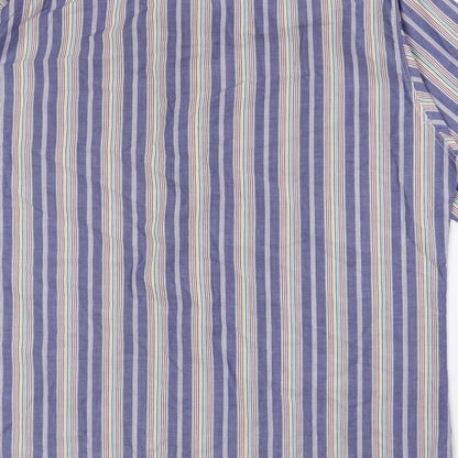 Mens UK Size 41 Marks and Spencer Multicoloured  Button-Up Short Sleeve Casual S