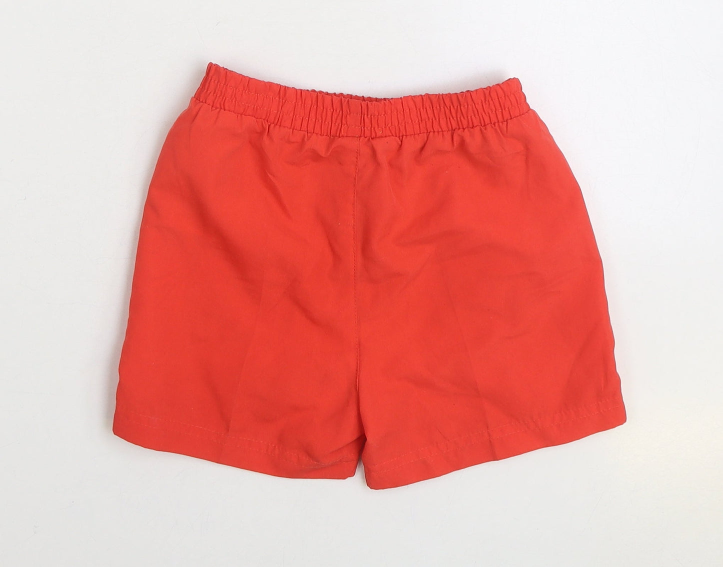 Slazenger Boys Red Polyester Sweat Shorts Size 3-4 Years Regular Drawstring - Swim Wear