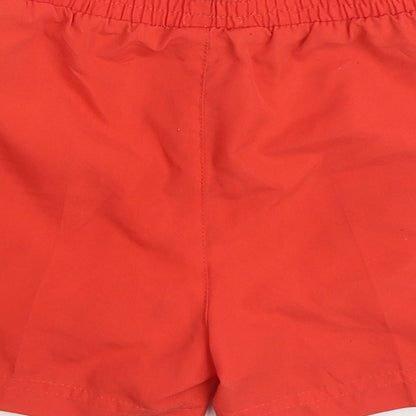 Slazenger Boys Red Polyester Sweat Shorts Size 3-4 Years Regular Drawstring - Swim Wear