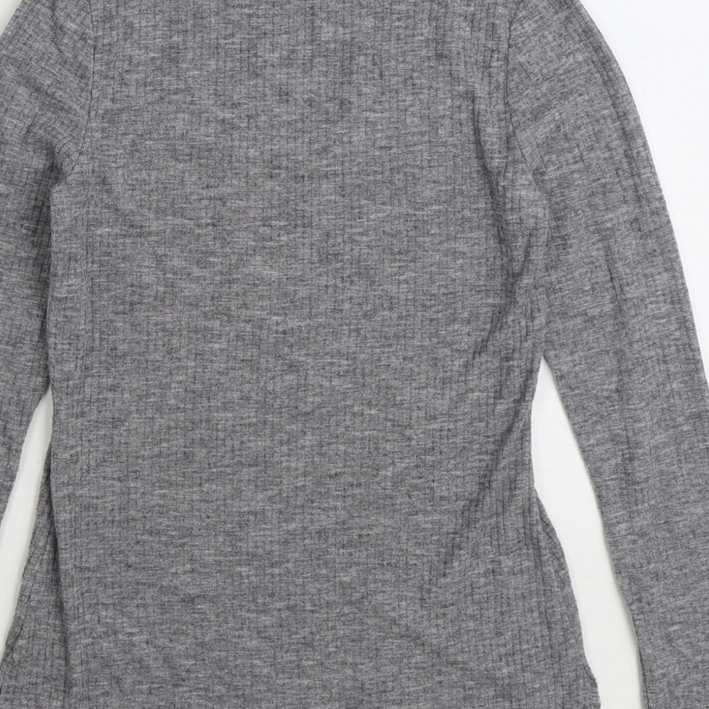 Womens UK Size 8 River Island Grey Pullover Jumper