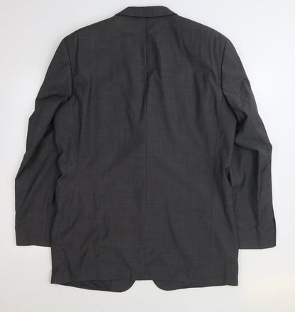 Mens UK Size 42 Lanificio Regular Grey Suit Jacket
