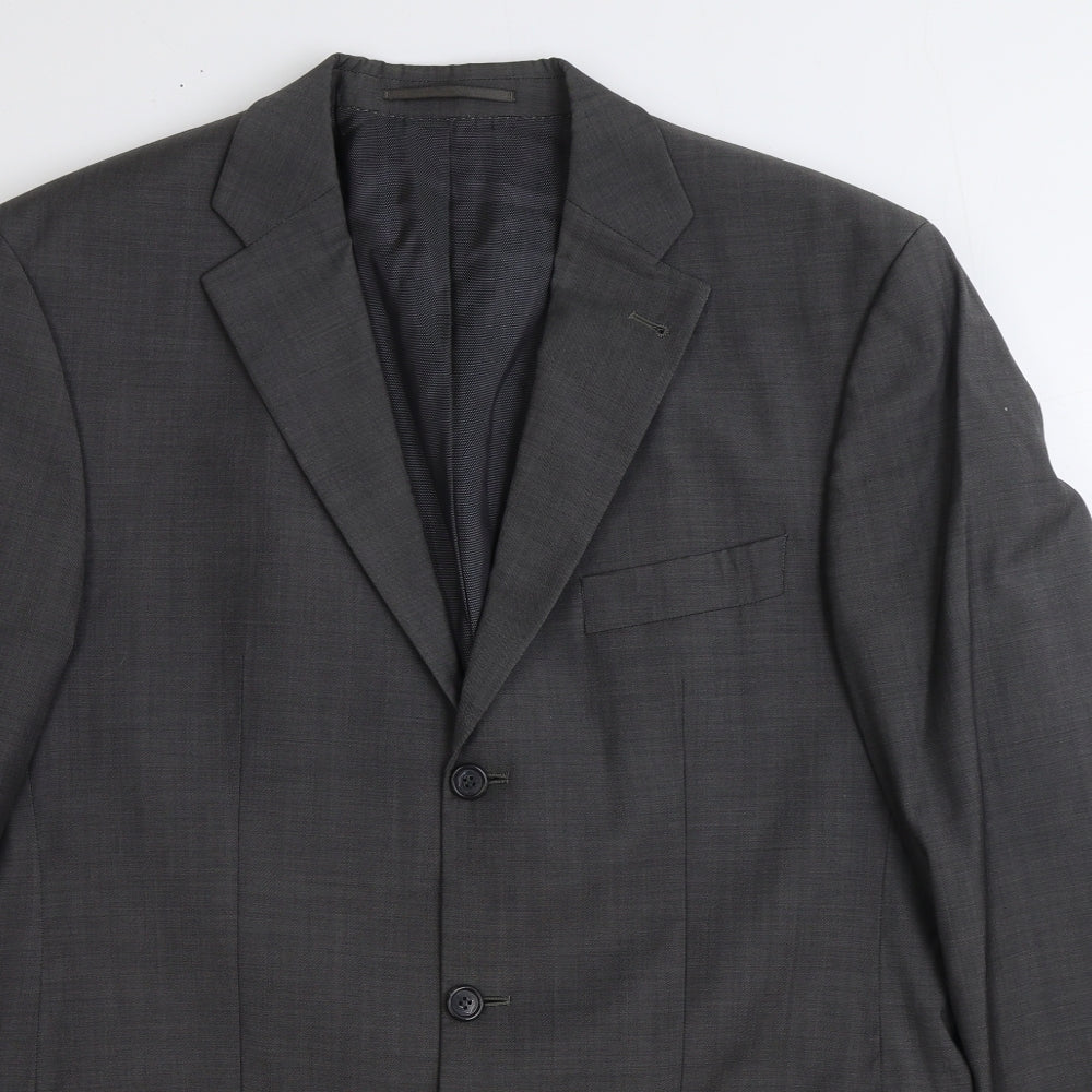Mens UK Size 42 Lanificio Regular Grey Suit Jacket