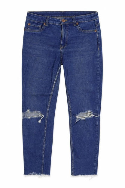 Womens UK Size 10 New Look Regular Fit Skinny Blue Jeans