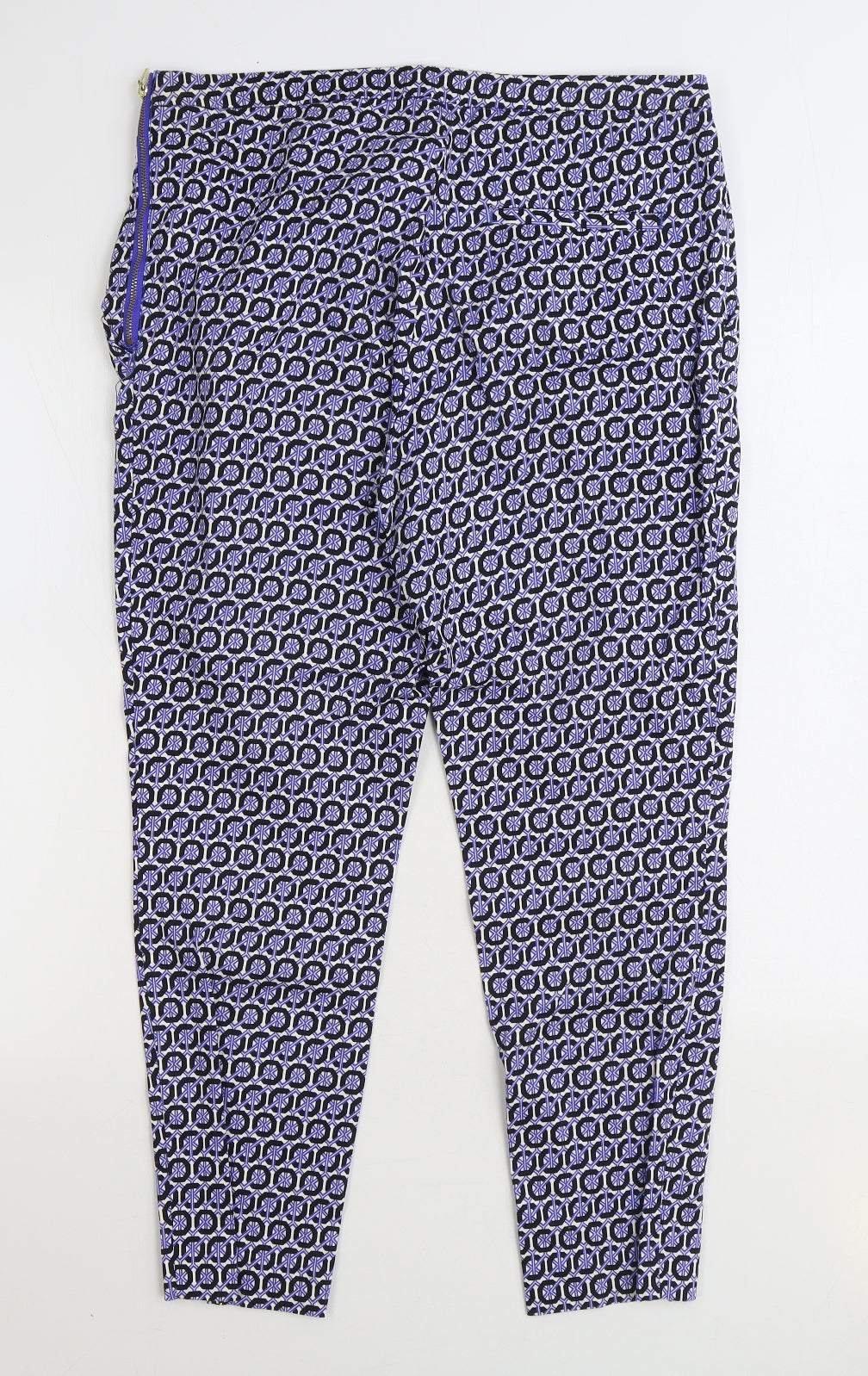Womens UK Size 12 H&M Regular Fit  Blue Trousers