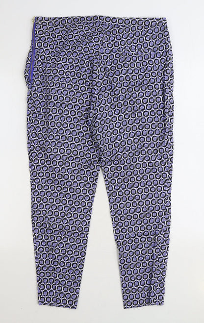Womens UK Size 12 H&M Regular Fit  Blue Trousers