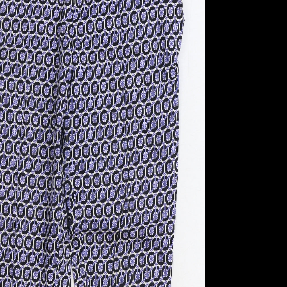 Womens UK Size 12 H&M Regular Fit  Blue Trousers