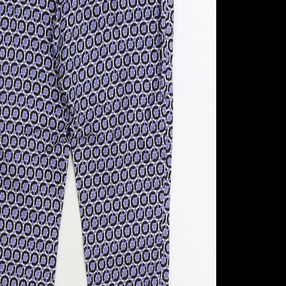 Womens UK Size 12 H&M Regular Fit  Blue Trousers