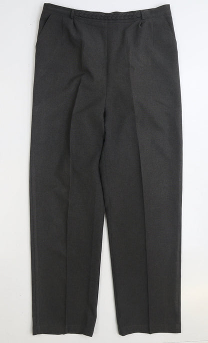 Womens UK Size 16 Sarah Hamilton Regular Fit  Grey Trousers