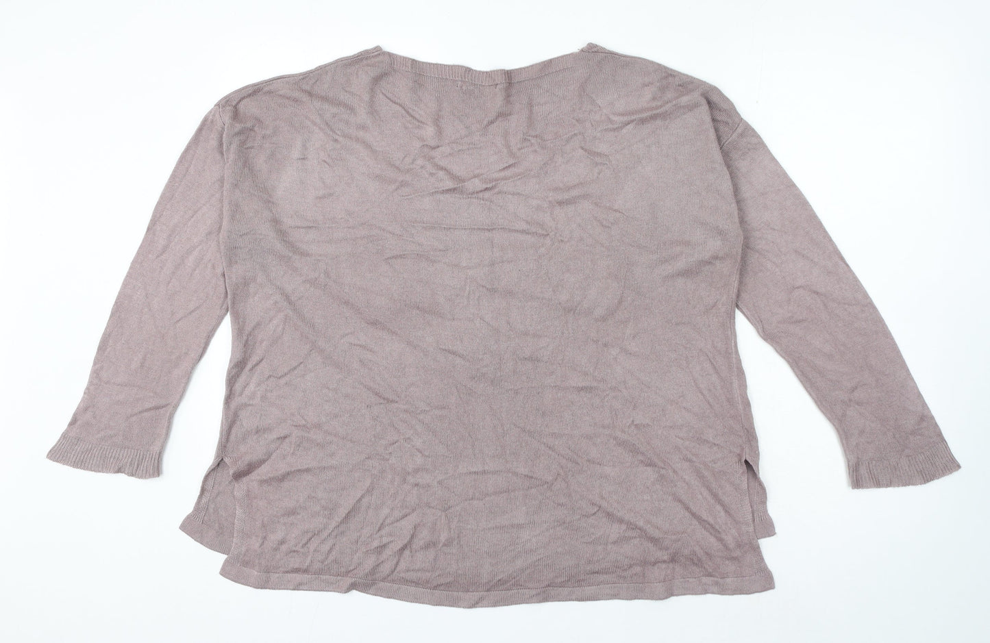 Vanessa Aexandra Womens Beige Modal Jersey T-Shirt Size M V-Neck - Rock N Love