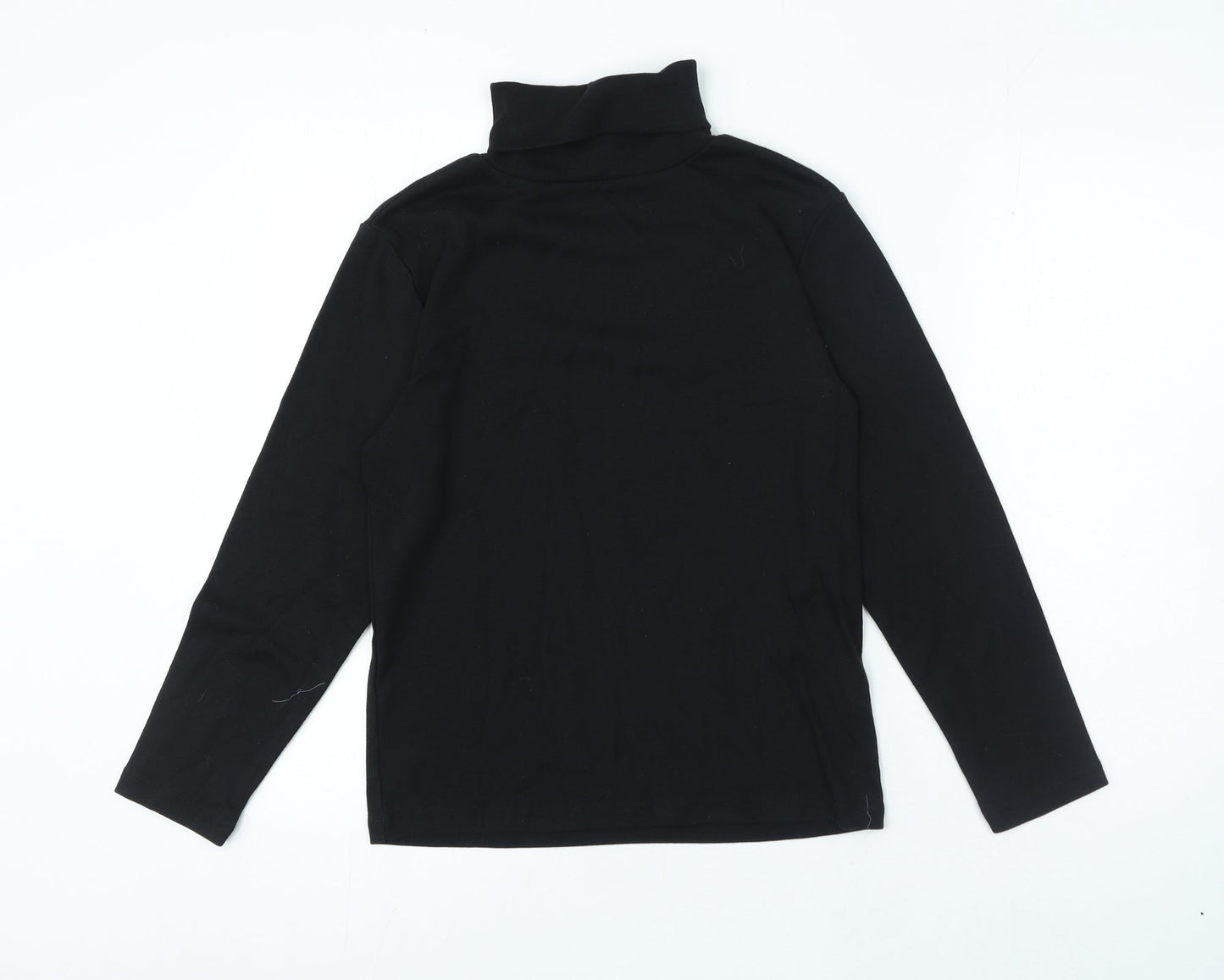 Womens UK Size M Preworn Black Jersey T-Shirt