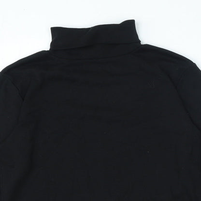 Womens UK Size M Preworn Black Jersey T-Shirt
