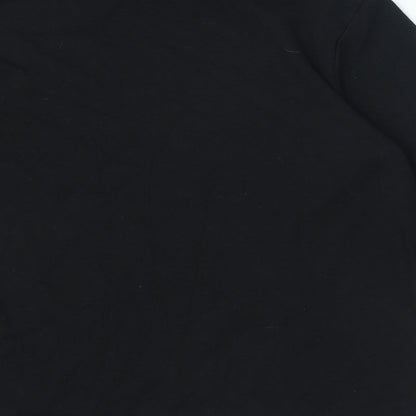 Womens UK Size M Preworn Black Jersey T-Shirt