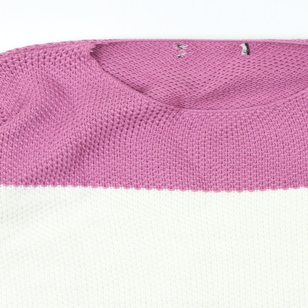 Womens UK Size M Preworn Multicoloured Pullover Jumper