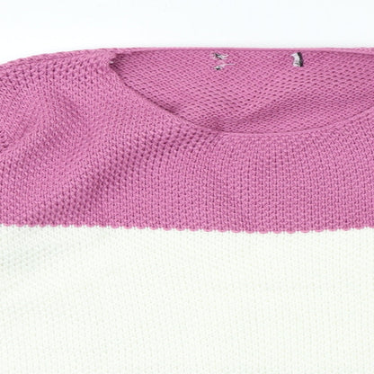 Womens UK Size M Preworn Multicoloured Pullover Jumper