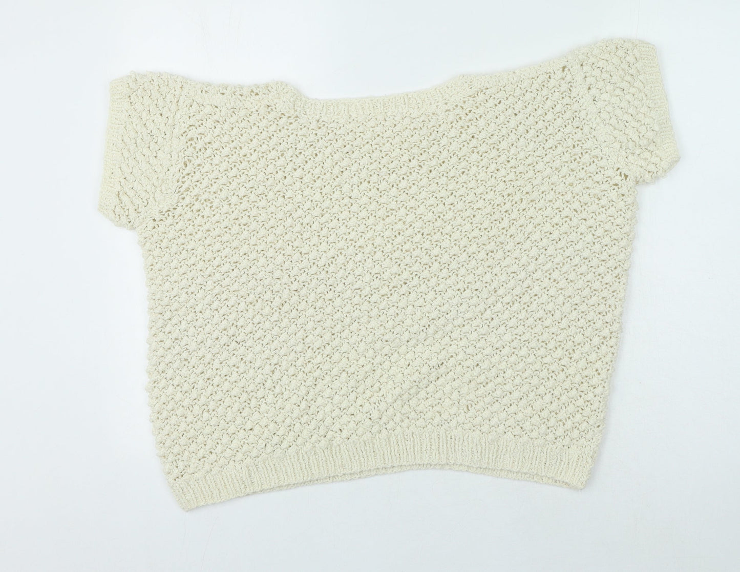 Womens UK Size  Preworn White Basic T-Shirt