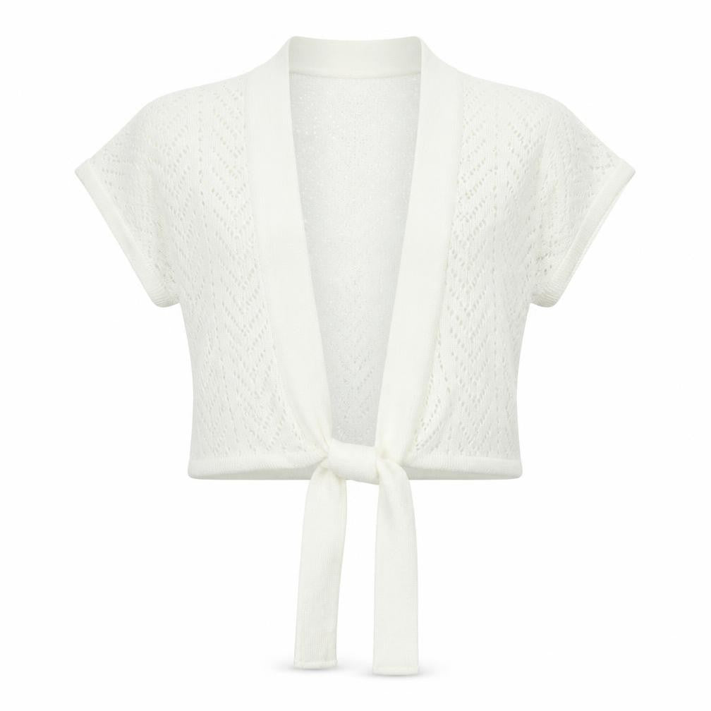 Womens UK Size XL Select White Cardigan Jumper