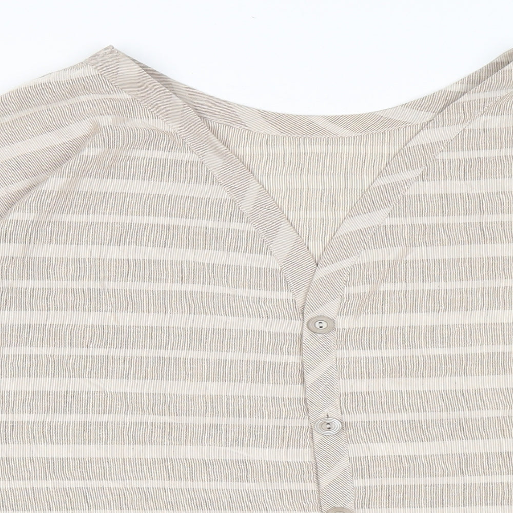 Womens UK Size 18 St Michael Beige Basic Button-Up