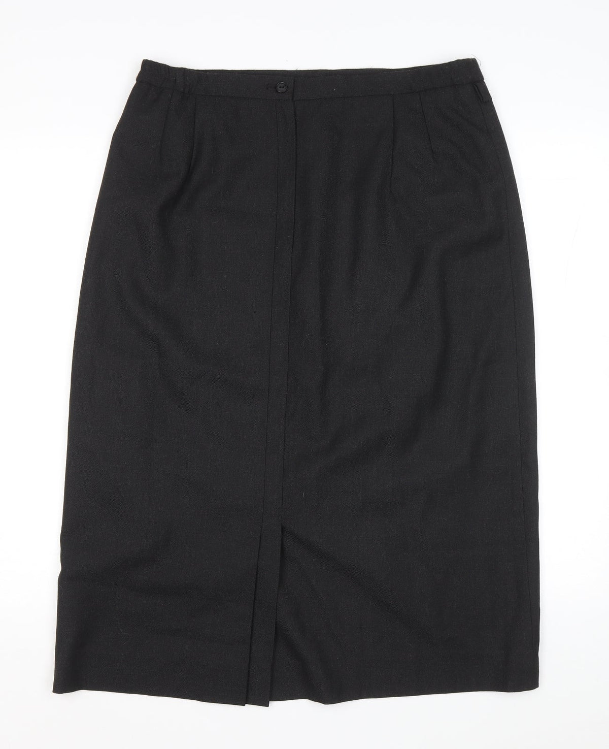 Hunter Carson Womens Grey Polyester Straight & Pencil Skirt Size 16 Zip