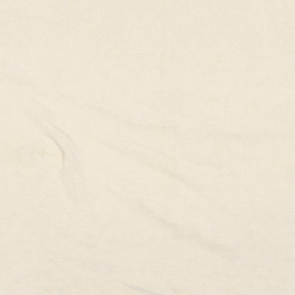 Damart Womens Beige Round Neck Floral Cotton Pullover Jumper Size 20