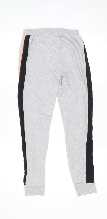 Dunnes Stores Mens Grey Cotton Snow Pants Trousers Size 31 in L27 in Regular Drawstring