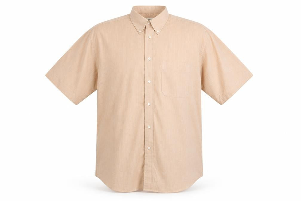 Mens UK Size 15.5 Debenhams Pink  Button-Up Short Sleeve Casual Shirt