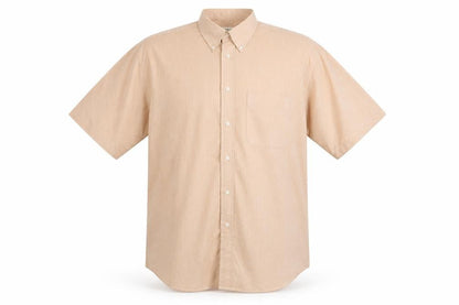 Mens UK Size 15.5 Debenhams Pink  Button-Up Short Sleeve Casual Shirt