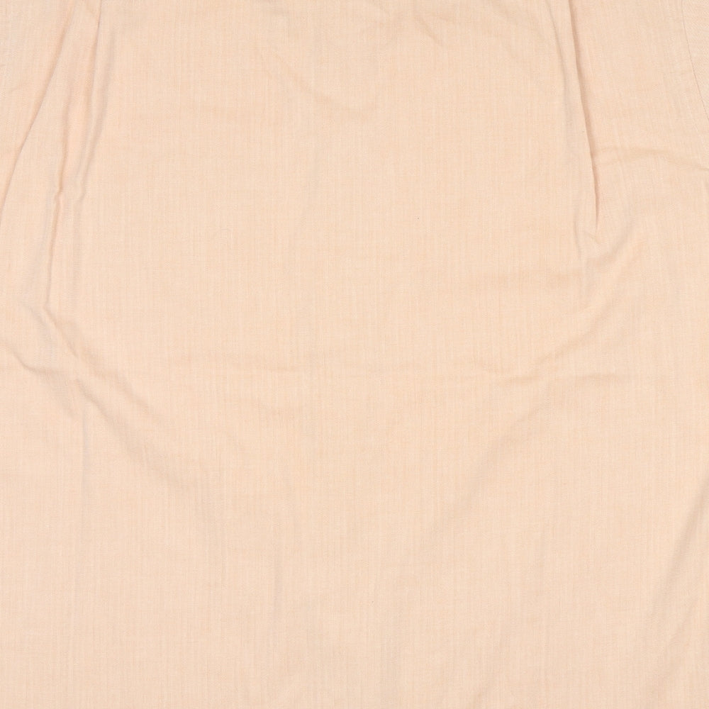 Mens UK Size 15.5 Debenhams Pink  Button-Up Short Sleeve Casual Shirt