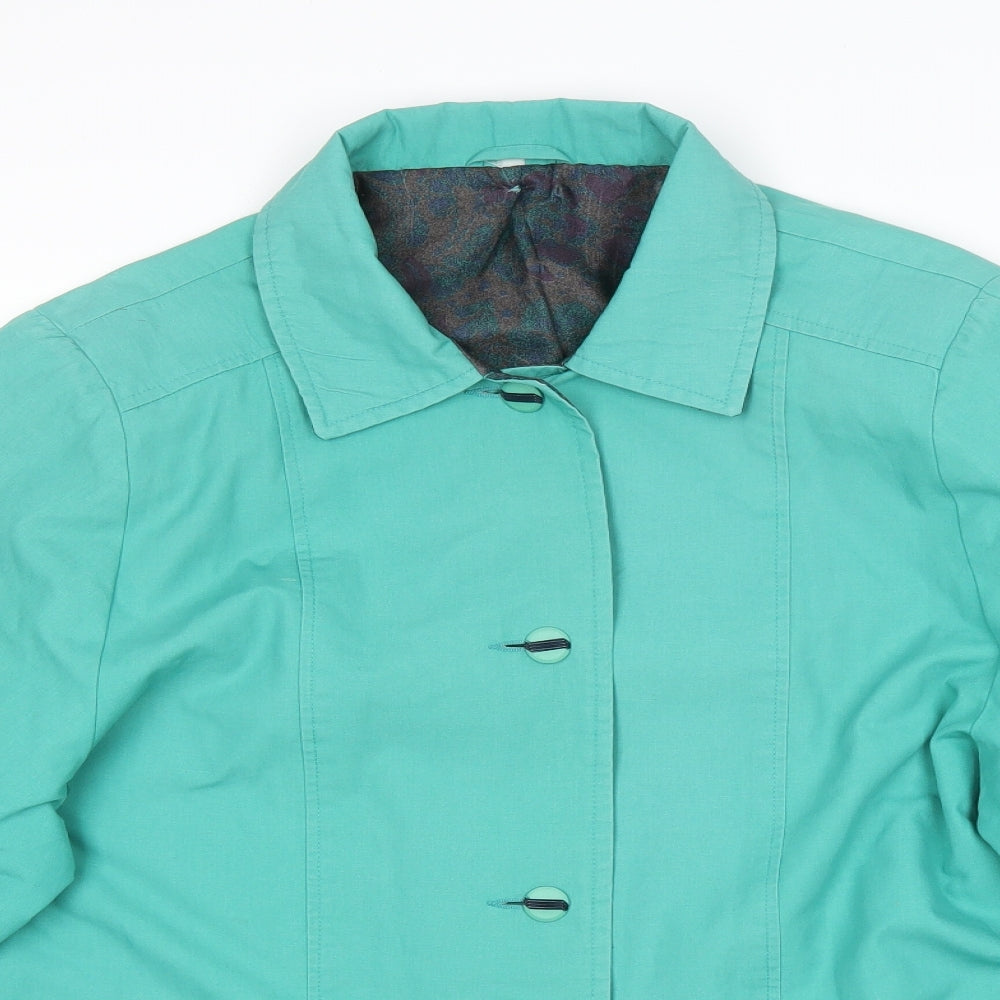 Womens UK Size M Preworn Green Jacket