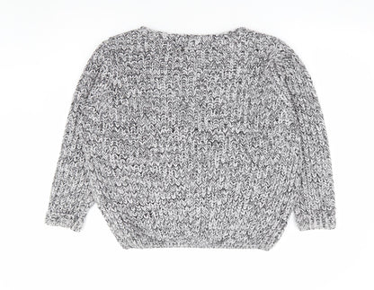 Womens UK Size L Papaya Black Pullover Jumper