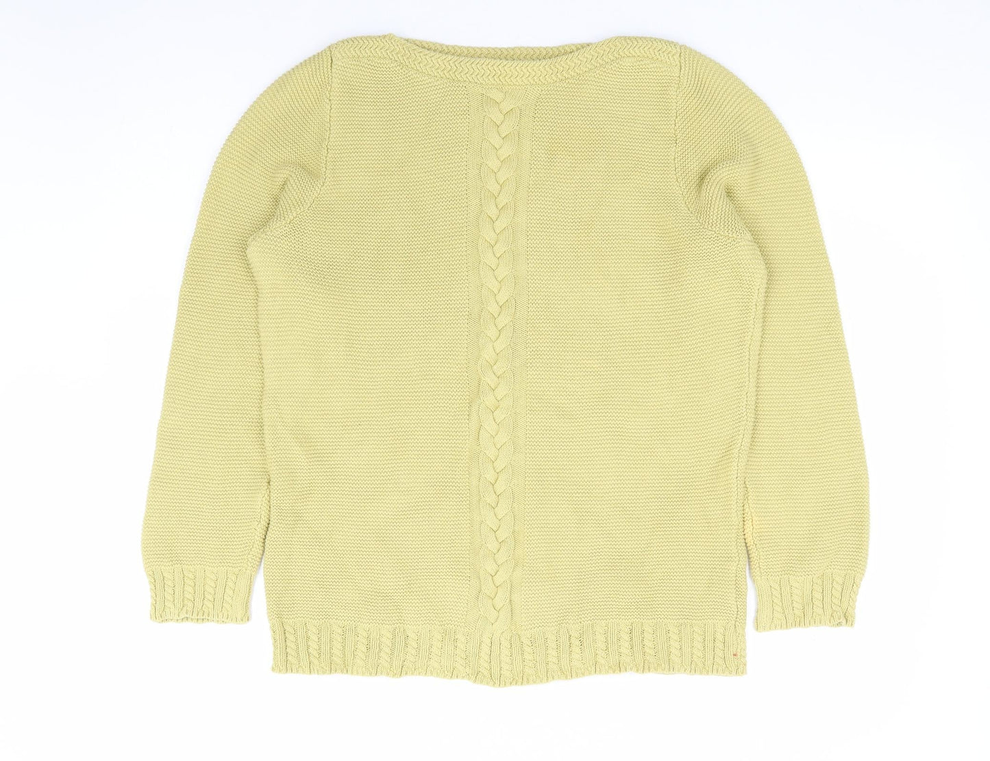 Womens UK Size 12 Bonmarché Yellow Pullover Jumper