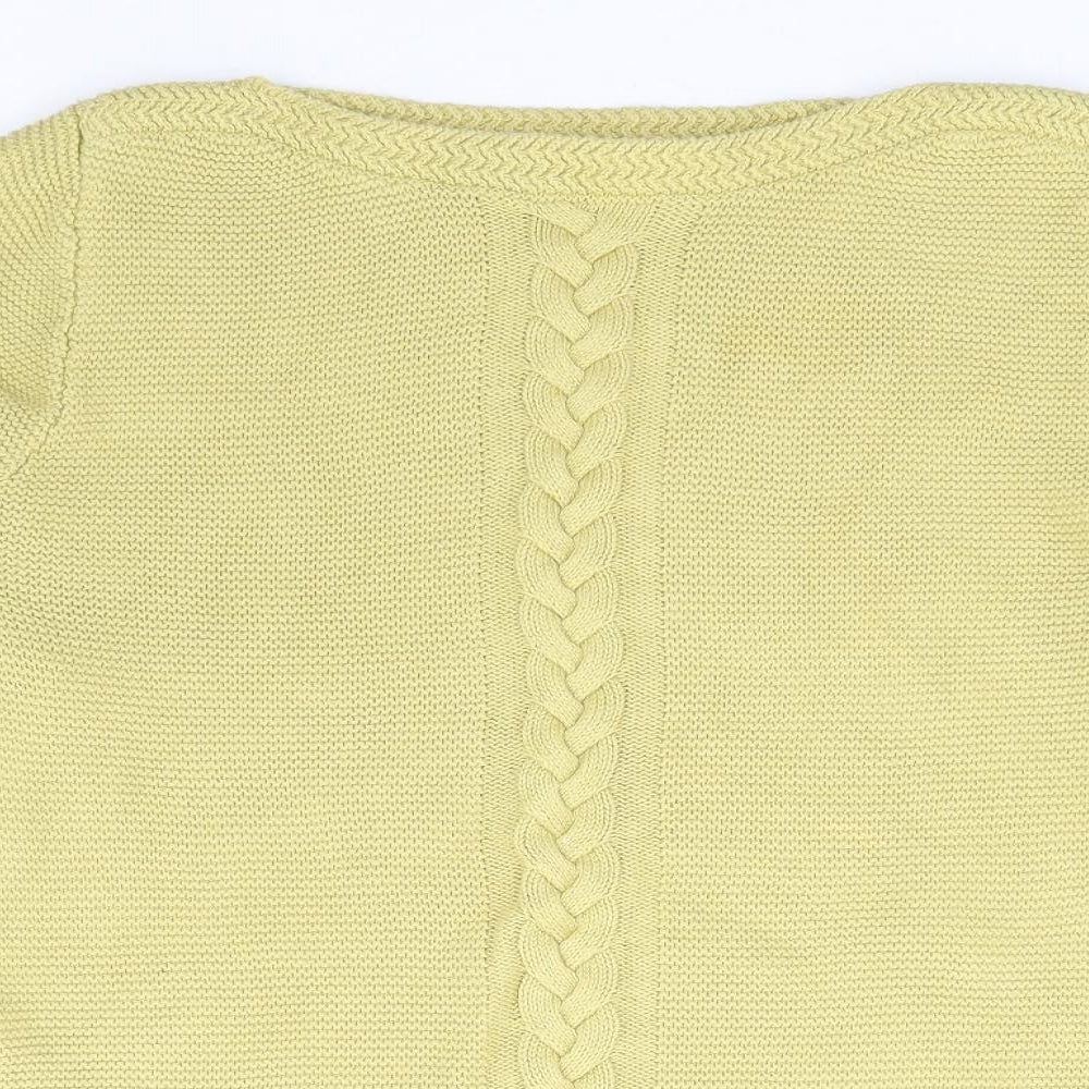 Womens UK Size 12 Bonmarché Yellow Pullover Jumper