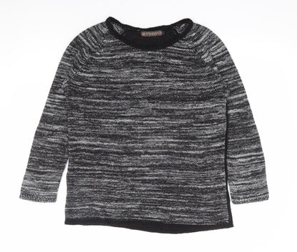 Womens UK Size L QED London Black Pullover Jumper