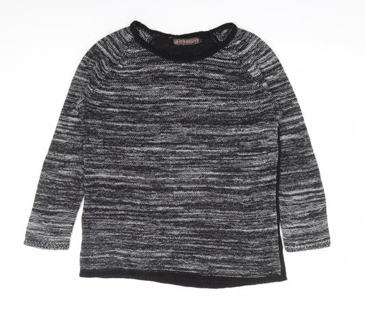 Womens UK Size L QED London Black Pullover Jumper