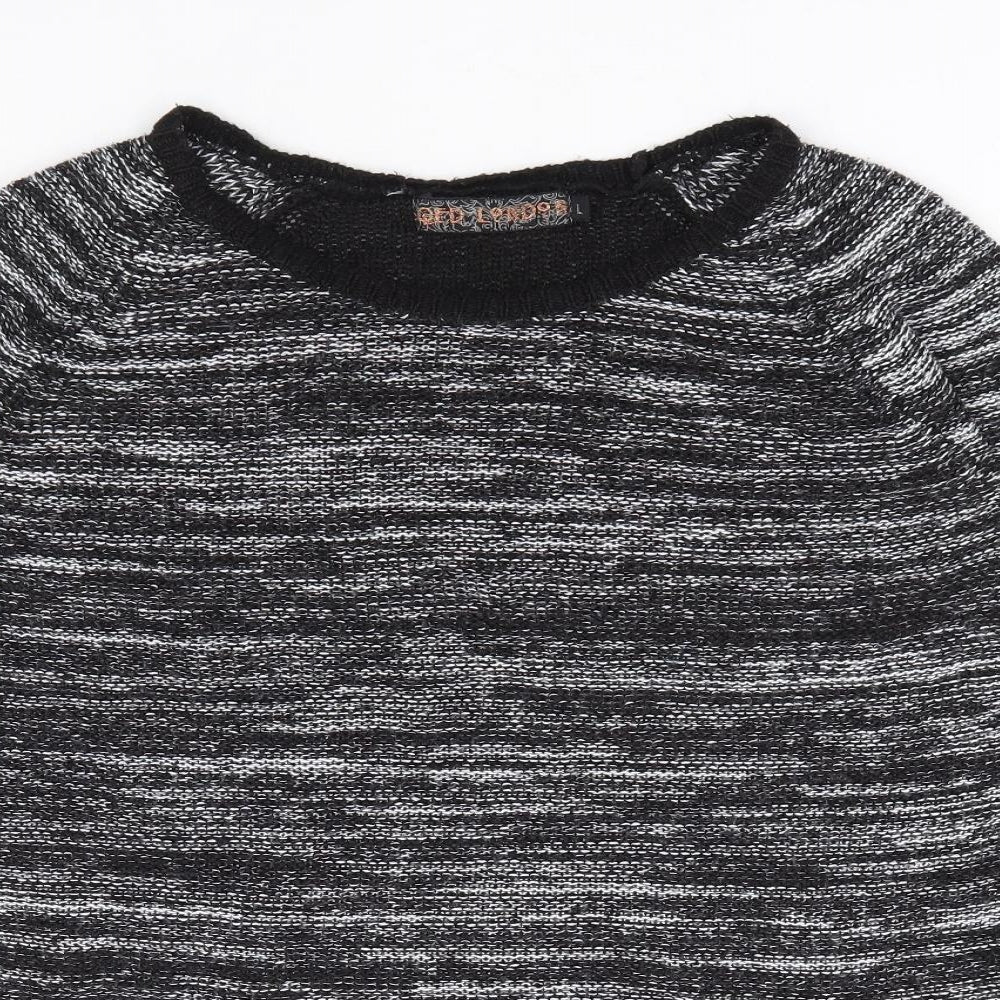 Womens UK Size L QED London Black Pullover Jumper
