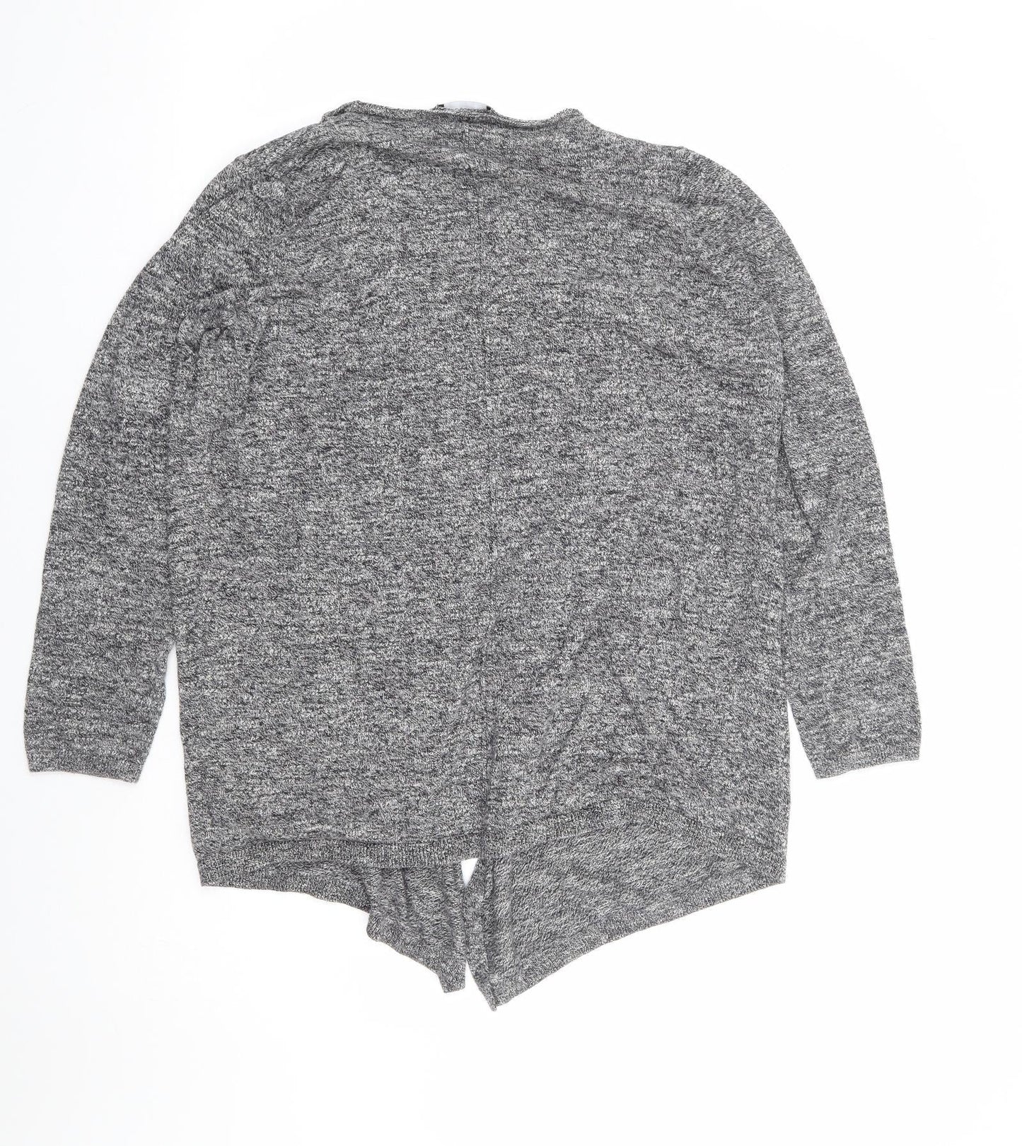 Womens UK Size 12 New Look Grey Cardigan Jumper