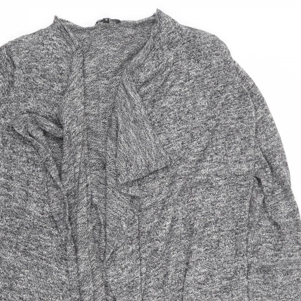 Womens UK Size 12 New Look Grey Cardigan Jumper