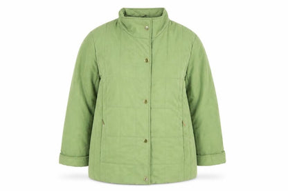 Kohler & Krenzer Womens Green Quilted Coat Size 20 Zip