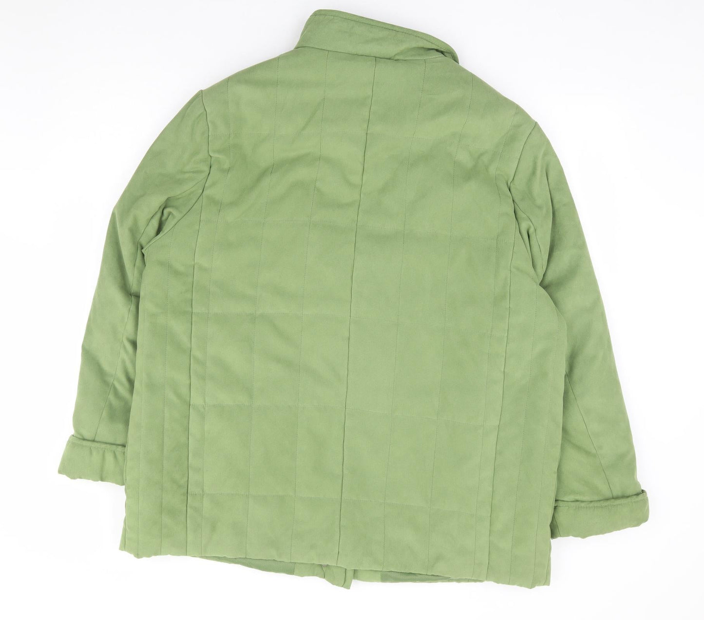 Kohler & Krenzer Womens Green Quilted Coat Size 20 Zip