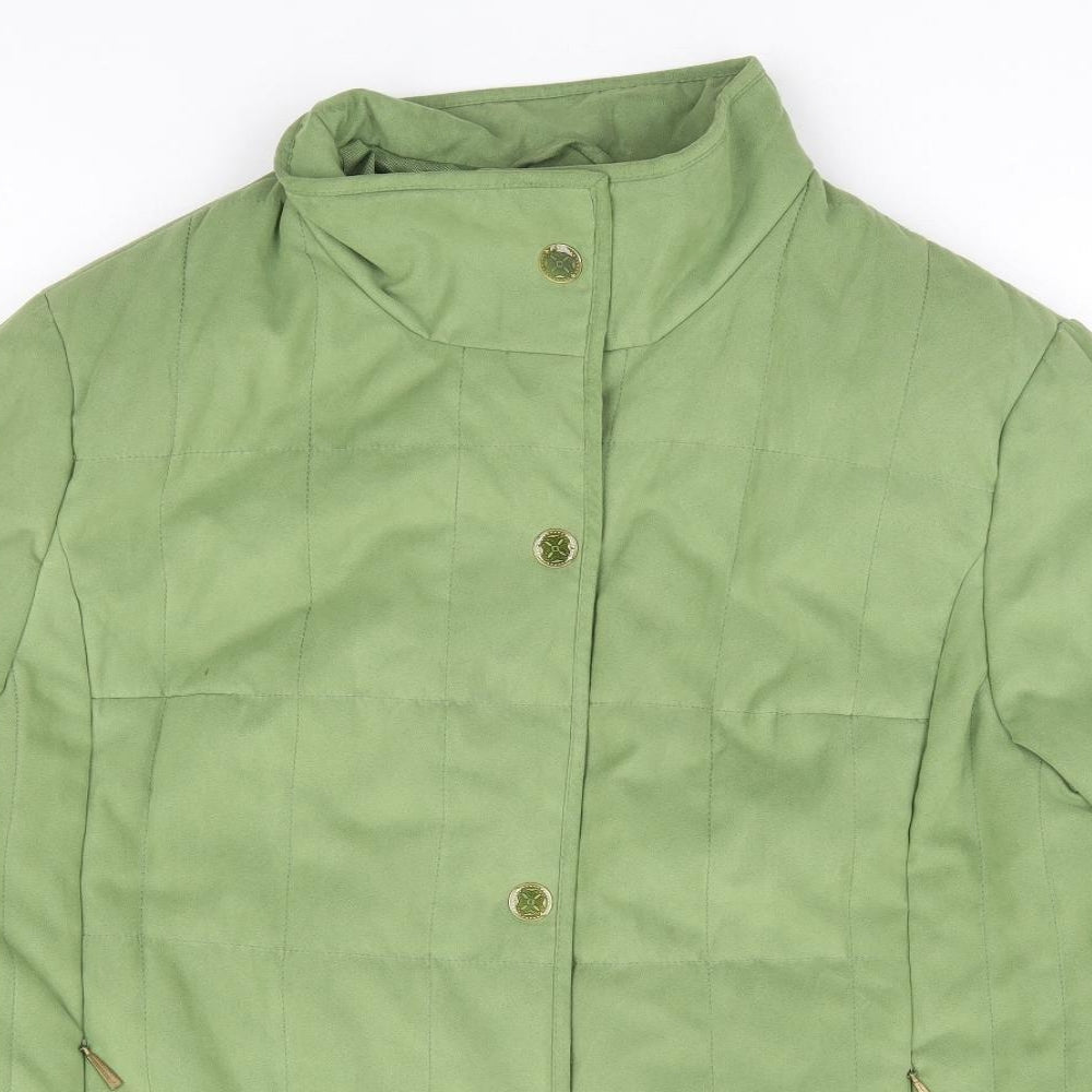 Kohler & Krenzer Womens Green Quilted Coat Size 20 Zip