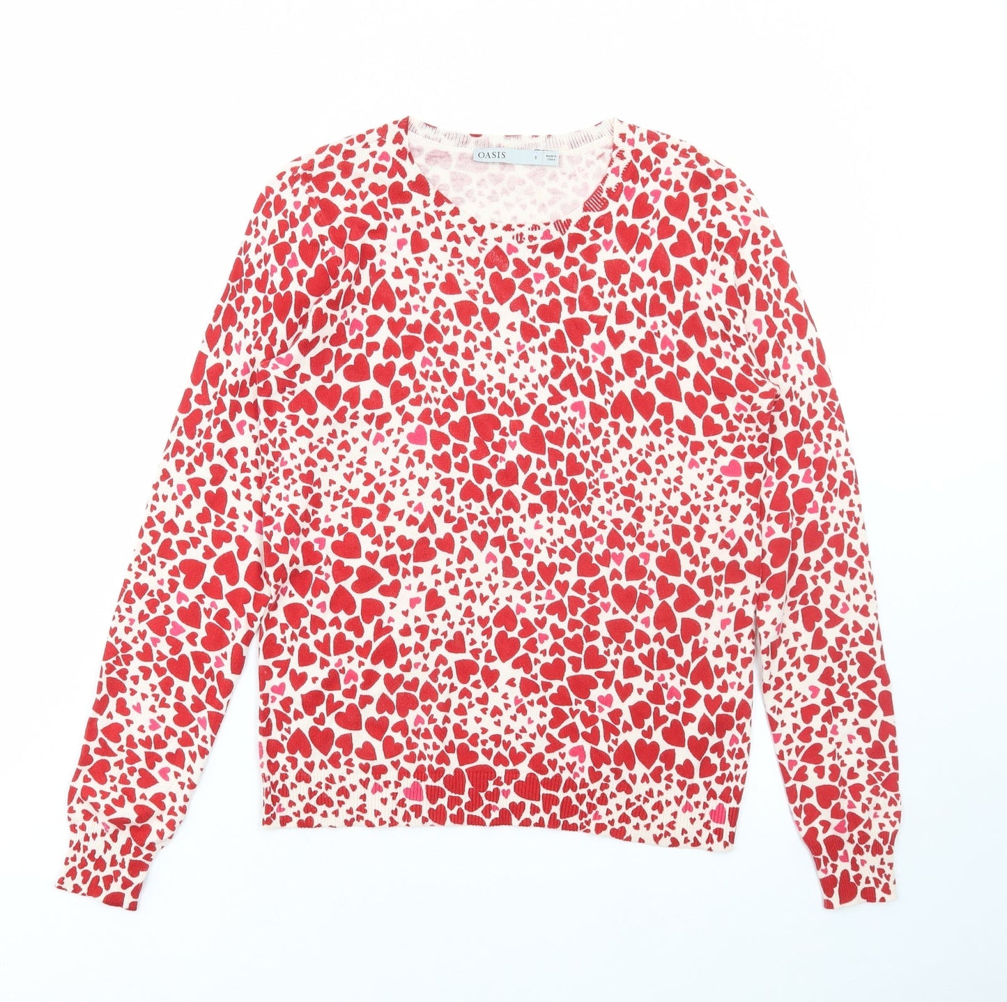 Womens UK Size S Oasis Multicoloured Pullover Jumper