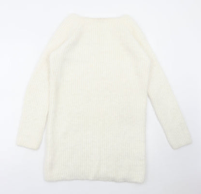 Womens UK Size 14 Select White Pullover Jumper