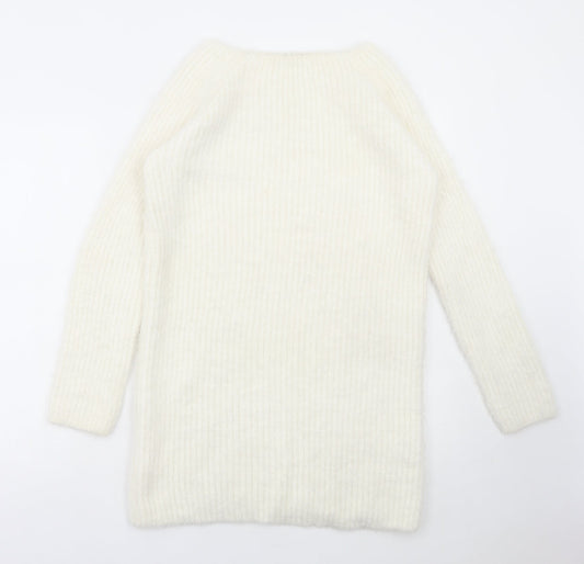 Womens UK Size 14 Select White Pullover Jumper