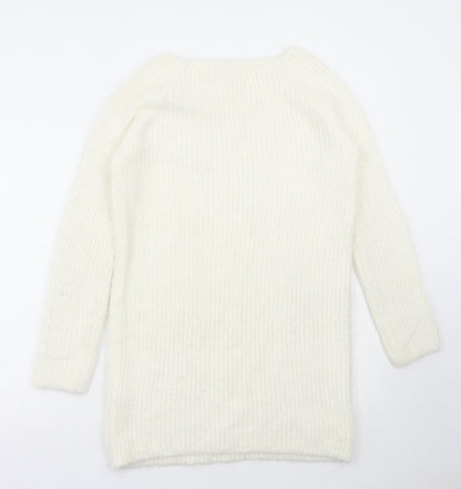 Womens UK Size 14 Select White Pullover Jumper