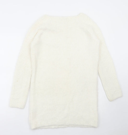 Womens UK Size 14 Select White Pullover Jumper