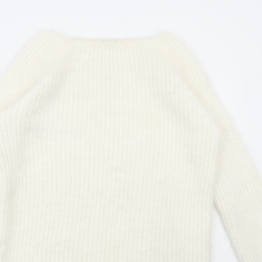 Womens UK Size 14 Select White Pullover Jumper