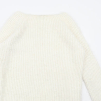Womens UK Size 14 Select White Pullover Jumper