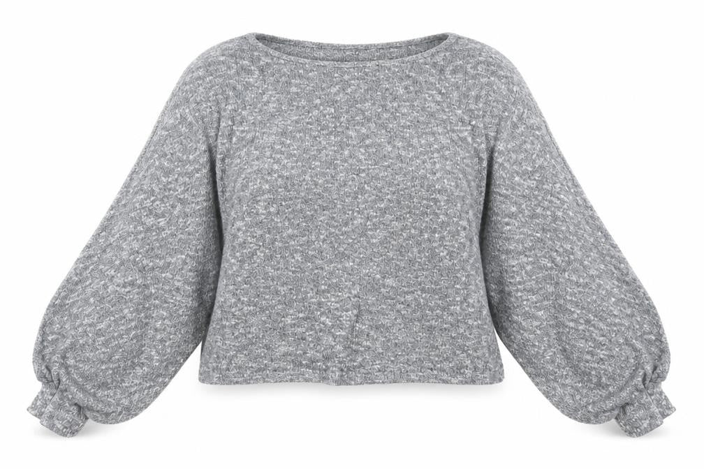 Womens UK Size L SheIn Grey Pullover Jumper