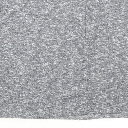 SheIn Womens Grey Scoop Neck Polyester Pullover Jumper Size L