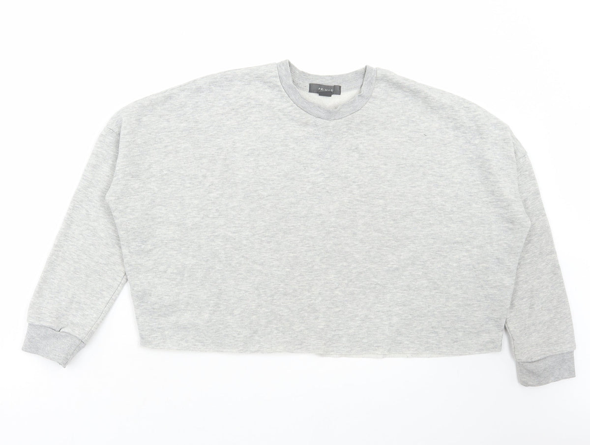 Primark Womens Grey Polyester Pullover Sweatshirt Size XS Pullover